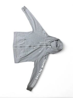 grey U.S Polo ASSN XL zip up hoodie
